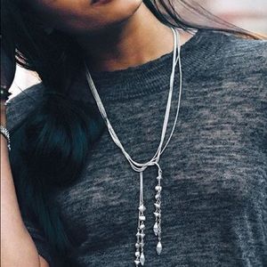 STELLA & DOT Silver Brynn Lariat